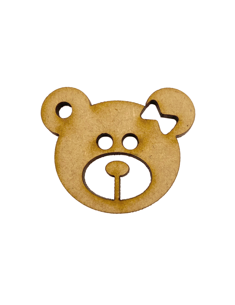 Silueta Ositas MDF - 3cm X 3.6cm