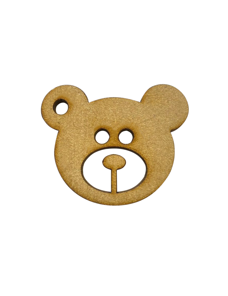 Silueta Osito MDF - 3cm X 3.6cm